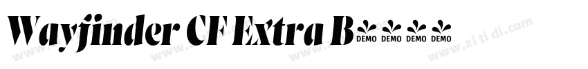 Wayfinder CF Extra B字体转换 Wayfinder CF Extra B字体转换